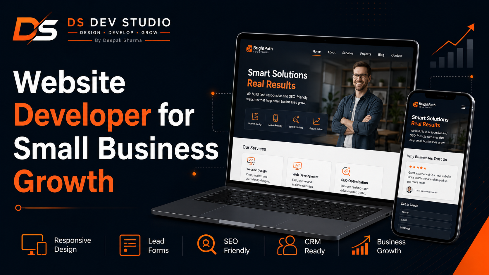Website Developer for small business growth by DS Dev Studio